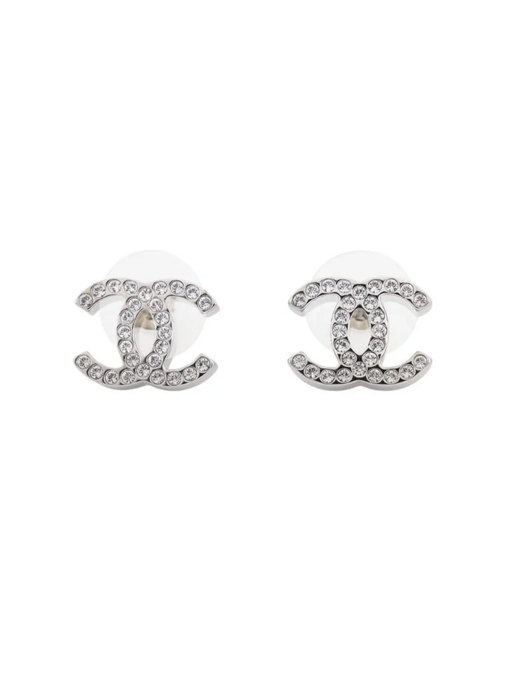 Chanel Earrings CC Logo Rhinestone 26